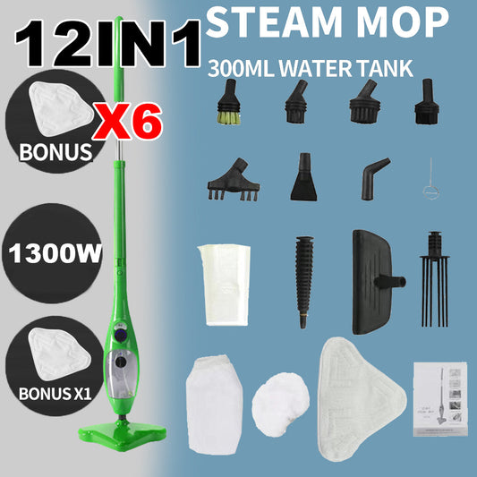 NNEDSZ Steam Mop Handheld Carpet Cleaner High Pressure Steamer Floor Cleaning 1300W-1