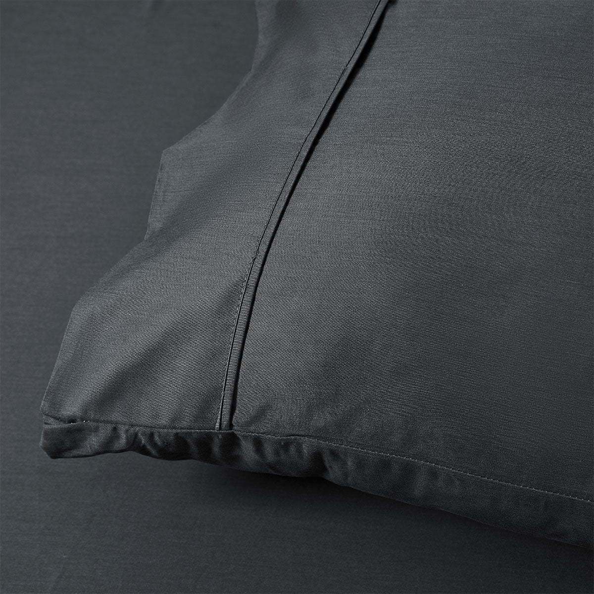 Accessorize 400TC Charcoal Bamboo Cotton Sheet Set 40cm Wall King Single-3