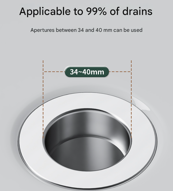 5 PCS Universal Pop-Up Sink Drain Stopper with Anti-Clog Filter Basket - Stainless Steel Hair Catcher & Anti-Odor Plug-3